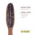 thumbnail image 6 of Kent LR31 Hair Brushes for Women Dark Wood Straightener Hair Brush - Black Boar Bristle Travel Size Hairbrush for Styling Short to Medium Hair - Dry Brush for Styling, Straightening, Stimulating Oils, 6 of 6