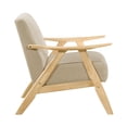 thumbnail image 4 of Lexicon Fauteuil d'Appoint Texturé Damala, Brun Pâle, 4 of 10