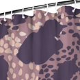 thumbnail image 3 of Purple and Pink Leopard Pattern Shower Curtain 72"x84" ,Bathroom Decorative Shower Curtains Set with 12 Hooks,Modern Waterproof Washable Shower Curtain, 3 of 6