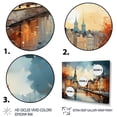 thumbnail image 3 of Designart "Denmark Cityscape Euphony II" Cityscapes Canvas Wall Art, 3 of 5
