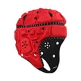 thumbnail image 4 of DYNWAVECA Kids Rugby Helmet Adjustable Soft Padding Headgear for Playing Sports Hockey red, 4 of 10