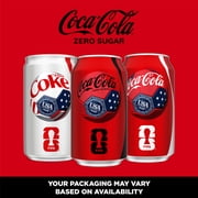 Coca-Cola Zero Sugar Soda Pop Cans, 12 fl oz, 24 Pack
