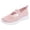 Pink, variant on Women's Ortho Nursing Non Slip Work Shoes Comfortable Arch Support Memory Foam Slip on Driving Loafers Casual Walking Sneakers Fall Black Size 6.5