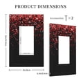 thumbnail image 5 of Kll Red Glitter1 Wall Plate,Gloss Finish,Standard Size 1 - 5" X 3", Polycarbonate Thermoplastic,Electric Receptacle Plug Covers, 5 of 8