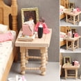 thumbnail image 4 of Mesa de té en miniatura Hesroicy, mano de obra fina, juego de rol, casa de muñecas compacta para niños, muebles de madera, juguete de utilería para escena, 4 of 8