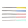 thumbnail image 2 of GOOHOCHY 5 pares de palillos de cocina Chillas de acero inoxidable duraderas de acero inoxidable No resbalones Palillos, 2 of 8