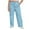 Light Blue, variant on Plus Size Wide Leg Sweatpants for Women, Stretchy Baggy Loose Causal Drawstring Loungewear Pants Active Joggers Trousers with Pockets Gray 5XL