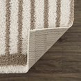 thumbnail image 3 of Hauteloom Jola Living Room, Bedroom Area Rug - Bohemian, Transitional - Plush Pile - Rose Cream, Multi Brown, Faded Driftwood - 18" Sample, 3 of 11