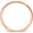 thumbnail image 2 of 14K Rose Gold 1.2mm Half Round Satin Stackable Band (Size 8) Made In United States stk24-120r-8, 2 of 5