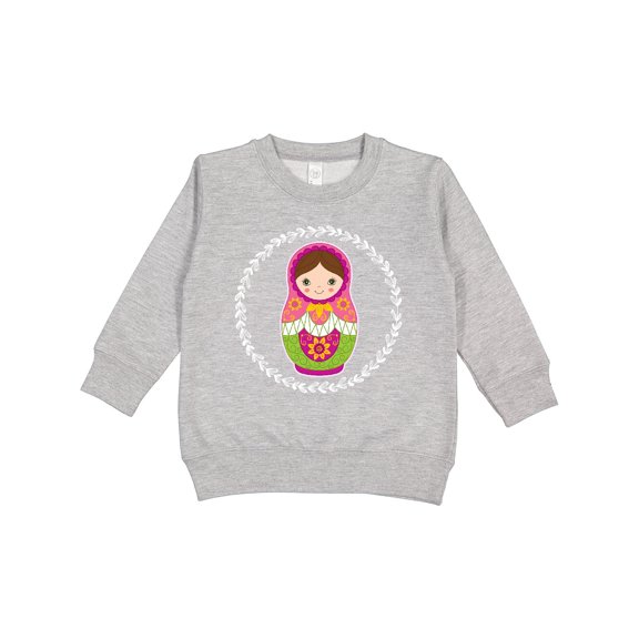 Inktastic Matryoshka Russian Cute Pink Nesting Doll Toddler Sweatshirt