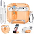 thumbnail image 1 of Funda transparente para AirPods Pro 3 2025 con cierre seguro y kit de limpieza, 1 of 8