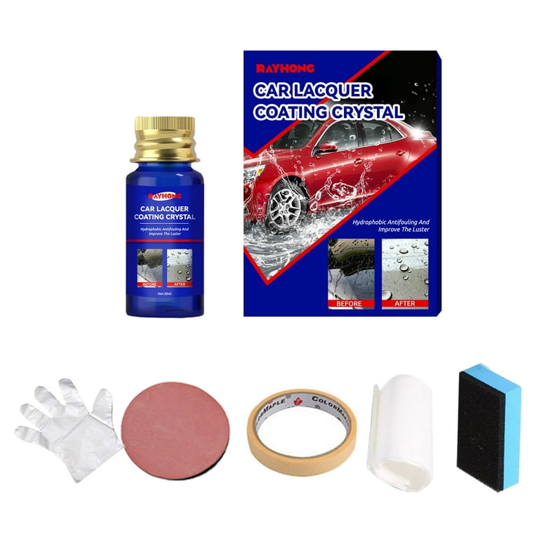 Ceramic Coating for Cars Bundle, Ceramic Spray Wax Car Polish Plus Professional Kit, Size: One size, Other