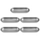 thumbnail image 3 of 5 Pcs Hot Dog Mold Carbon Steel Sausage Molds Non Stick Bakeware Oval Hot Dog Bun Baking Pan for DI, 3 of 5