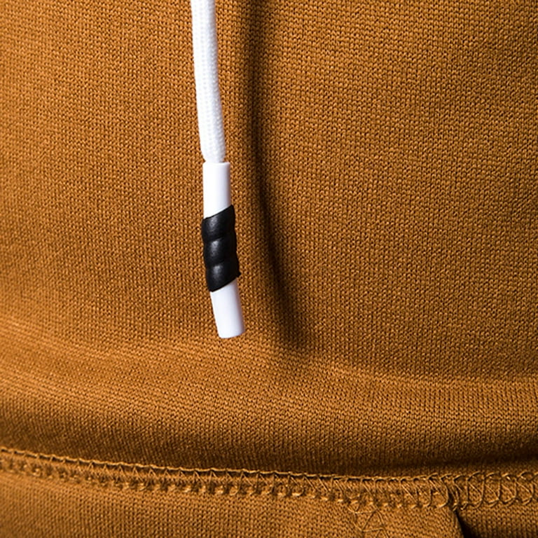 Upioiwer 2025 New Men's Sweater Solid Color Big And Tall Hoodies