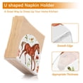 thumbnail image 4 of Horse and Leaves Flowers Napkin Holder for Table Clear Napkin Stand Paper Holder Acrylic Organizer Dispenser Napkins for Dinner Kitchen Restaurant Room, 4 of 8