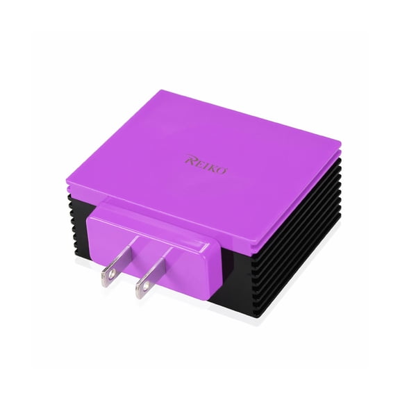 Four Ports Portable Travel Station In Purple