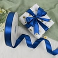 thumbnail image 2 of Double Faced Satin Ribbon, Navy Blue, 1 inch x 100 Yards, 2 of 7