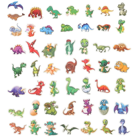 CCOCC 50 Sheets of Dinosaur Stickers DIY Decal Stickers for Phone Tablet Car