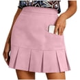 thumbnail image 4 of YueHuiYing Women's Pleated Athletic Tennis Skirt Golf Skirt Suitable for Running and High-Intensity Training, 4 of 9