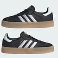thumbnail image 4 of Adi-das Women's Sambae OG Leather Casual Shoes Sneakers Black ID0436, 4 of 6