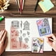 thumbnail image 3 of Sellos de silicona transparentes con forma de ventana de flores, sellos de goma para jardín y casa, sello de silicona con mariposa, 3 of 7