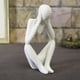 thumbnail image 4 of Estantería de figuras de piedra creativa de 3 piezas Estatuilla de estatua estatuilla soporte de mesa Soledad Estatua de estatuillas de piedra arenisca, 4 of 9