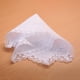 thumbnail image 4 of Paquete de 6 pañuelos de encaje blanco liso, cuadrados de bolsillo, pañuelos de boda de 24,5 cm, pañuelos blancos para manualidades, suministros de bo, 4 of 9