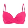 thumbnail image 6 of Glisme Pink Bikini Top For Women Underwire Bikini Top Push Up Swimsuit Top Bra Padded Bathing Suit Summer Swimwear For Swimming Lessons, 6 of 6
