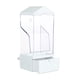 thumbnail image 2 of Comedero automático para pájaros, accesorio transparente, reutilizable, bandeja extraíble inferior, dispensador de comedero para loros, canarios, blanco, 2 of 7