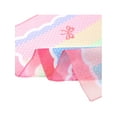 thumbnail image 5 of INSPIRE CHIC Women's Rainbows Bowknot Printed Scarves, 21.7x21.7" Small Square Blended Cotton Gauze Headscarf 21.7x21.7" Rainbow-1, 5 of 6