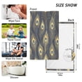thumbnail image 6 of Yayeee 2 Pack Hand Towels for Bathroom 100% Cotton 16" x 28" Soft Absorbent Kitchen Towel, Peacock Feathers Pattern, 6 of 7