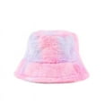 thumbnail image 5 of CoCopeaunts New Rainbow Bucket Hat Women Autumn Winter Soft Keep Warm Cap Elegant Female Outdoor Fishermans Hat, 5 of 6