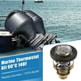 thumbnail image 2 of Unique Bargains 60C 140F Marine Thermostat Kit with Seal for Suzuki Outboard DF80-DF300 for Yamaha Outboard F75-F150 HP, 2 of 6