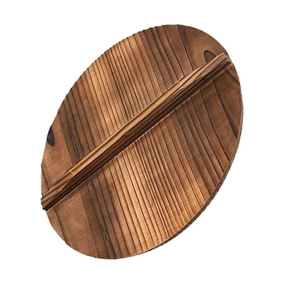 HEATSHAKING 1Pcs Universal Pot Lids for Cooking Wooden Lid Cover Retains Steam for Kitchen Tool