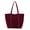 Wine Red, variant on NCY Suede Tote Bag for Women Trendy Suede Purse Large Capacity Studded Shoulder Handbag