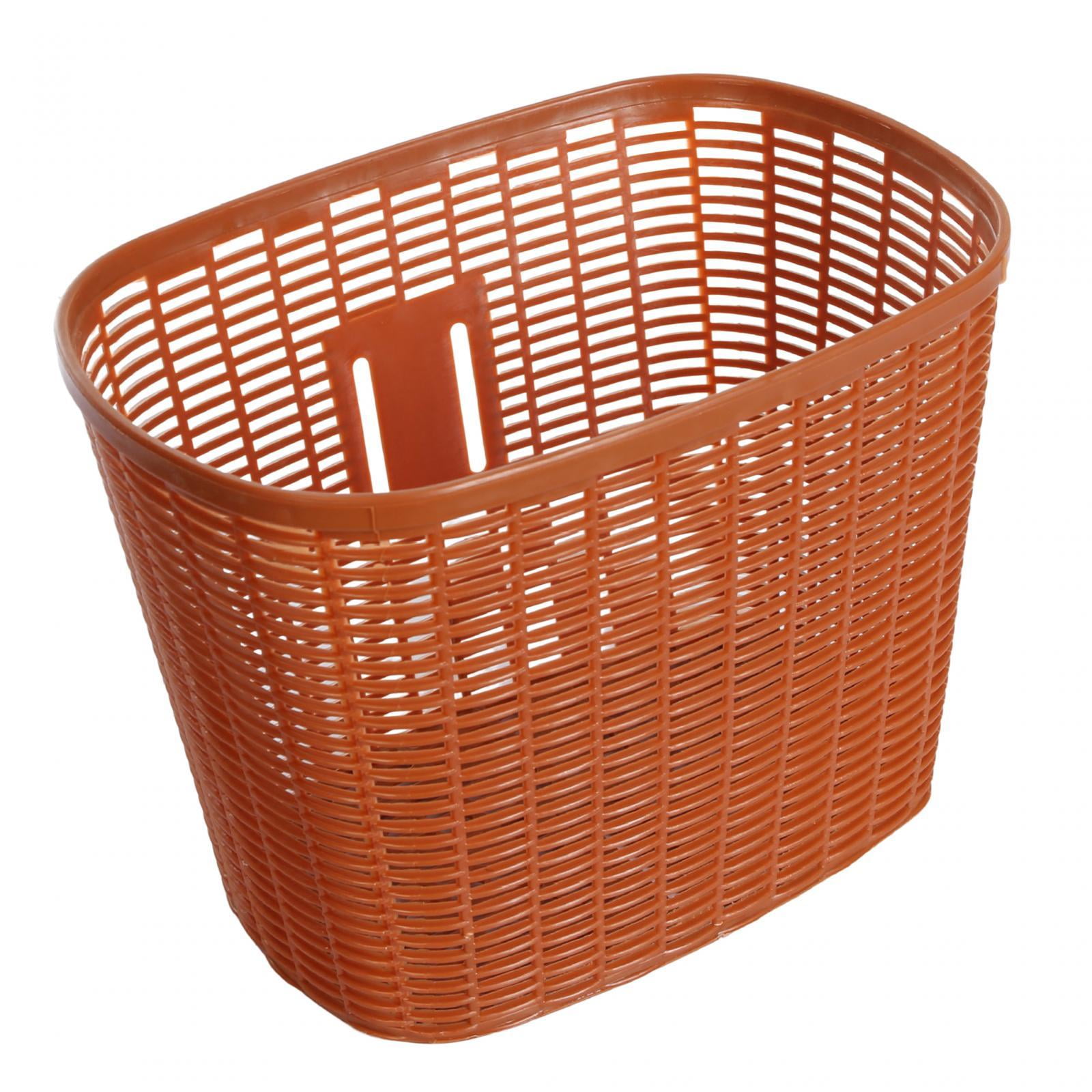 Bike Basket Easy to Install Bike Accessory Removable Most Adult Bikes Front brown