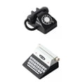 thumbnail image 1 of 1/12 Dollhouse Mini Creative Telephone and Typewriter Furniture DIY Scene Photography Props Decoration, 1 of 9
