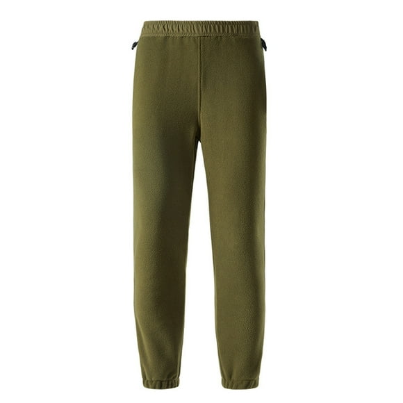 Mceream Womens Winter Lounge Pants Cozy High Elastic Waisted Warm Fleece Bottoms Joggers Soft Comfy Solid Sleepwear Pant Army Green XXS