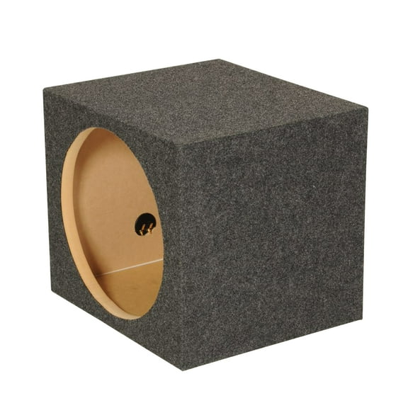 QPower 12 Inch Heavy-Duty Single Sealed Vehicle Subwoofer Enclosure