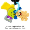 thumbnail image 5 of Fisher-Price Laugh & Learn Play & Go Keys Musical Learning Toy for Infant & Toddler, 5 of 8
