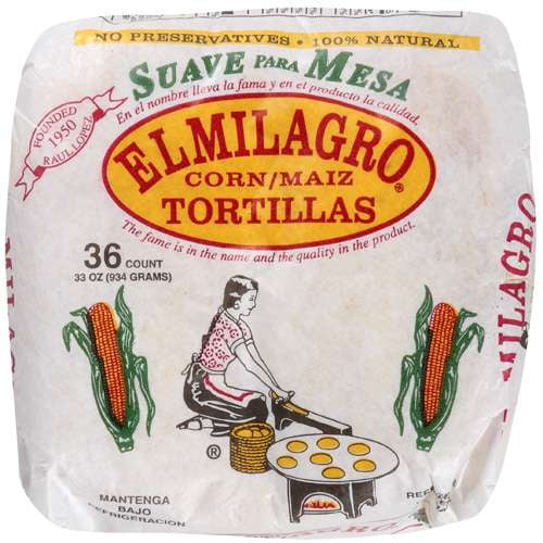 El Milagro Corn/Maiz Tortillas: Calories, Nutrition Analysis & More...