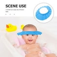 thumbnail image 3 of EIMELI Baby Bath Ear Protector Adjustable Baby Bath Hat Baby Shampoo Shield Child Blue, 3 of 8