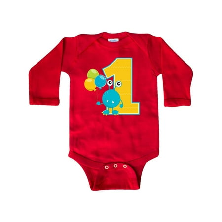 

Inktastic First Birthday Monster Gift Baby Boy or Baby Girl Long Sleeve Bodysuit