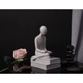 thumbnail image 3 of Estatuas De Resina Gris Modernas Y Simples, Esculturas De Figuras Abstractas Creativas para Pasillo, Hogar, Oficina, Estante, Decoración De Escritorio, 3 of 5