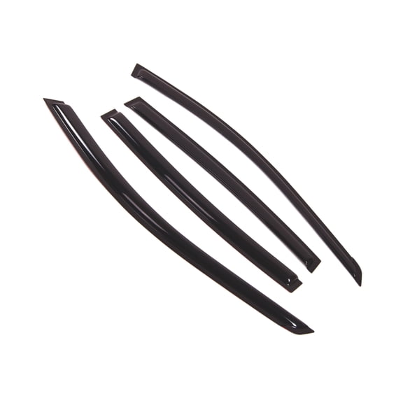 Tuningpros WD2-334 Outside Mount Window Visor Deflector Rain Guard Dark Smoke 4 Pcs Set For 2002-2006 Nissan Altima Sedan