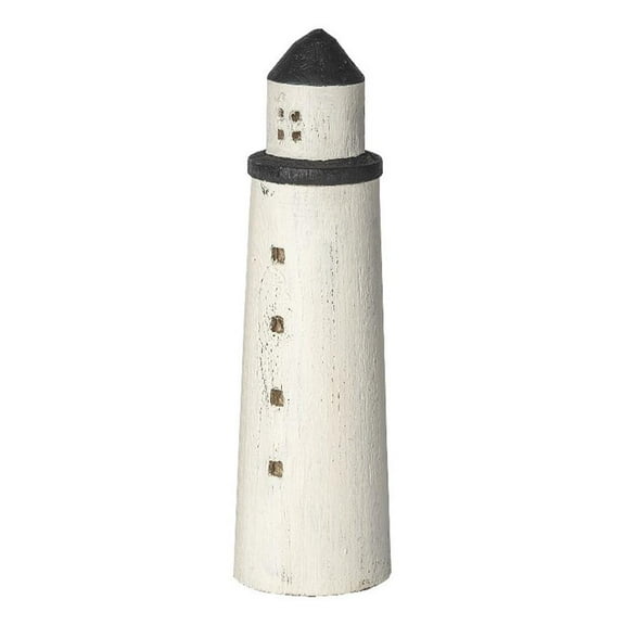 Mercana Abner Large White Wooden Coastal Lighthouse 68795