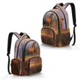 thumbnail image 2 of Tutolipy Horse Meadow Print Kids' School Backpack for Girls Boys, Large Capacity Bookbag Elementary School Middle School High School with Spacious Lightweight, 2 of 7