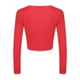 thumbnail image 5 of Yubnlvae Women's Deep V Neck Tee - Pure Style Casual Short Sleeve Blouse | Deep V Short Sleeved T Shirt Pure Seductive Style Casual Women's Wear (Red 1 | S), 5 of 9