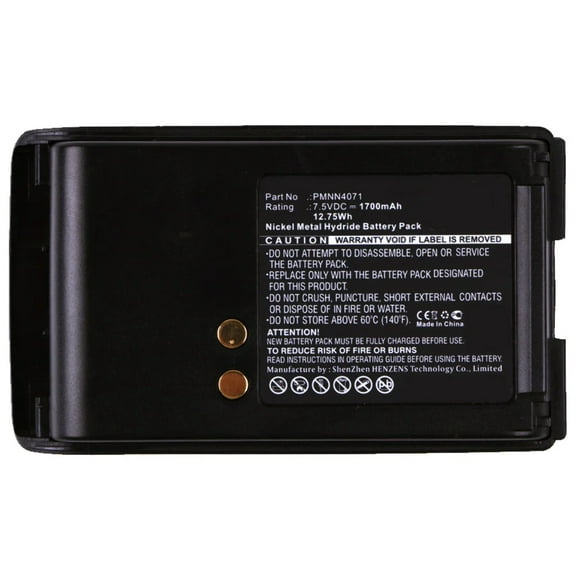Batteries N Accessories BNA-WB-H1079 2-Way Radio Battery - Ni-MH, 7.5, 1700mAh, Ultra High Capacity Battery - Replacement for Motorola PMNN4071 Battery