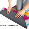thumbnail image 3 of Colorful Rainbow Tie Dye Spiral Pattern Hot Yoga Mat Towel Non Slip for Hot Yoga - Quick-Drying Yoga Mat Cover with 4 Corner Pockets with Travel Bag - Hot Yoga Towel Non Slip 74"x26", 3 of 6